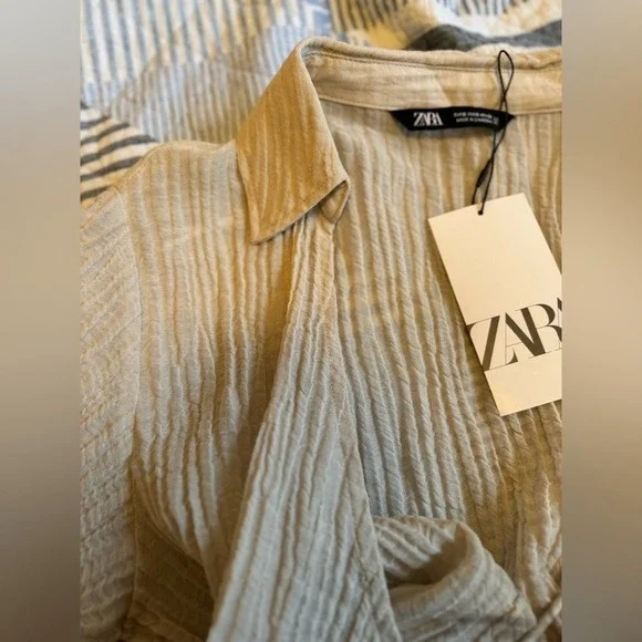 ZARA CROPPED WRAP TOP. Size S. BRAND NEW WITH TAG - Picture 8 of 10